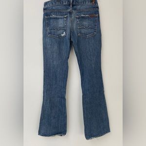 Thrifted low rise straight leg jeans